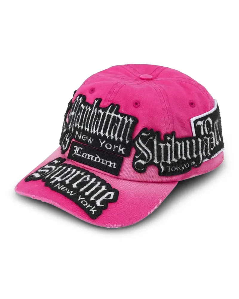 Supreme Being City Patches 6-Panel cap - Rosa Rosa