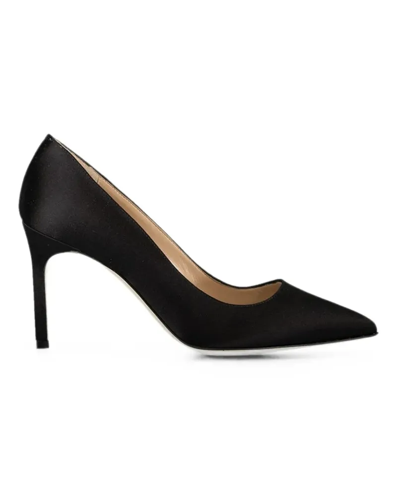 Manolo Blahnik BB satin pumps - Schwarz Schwarz