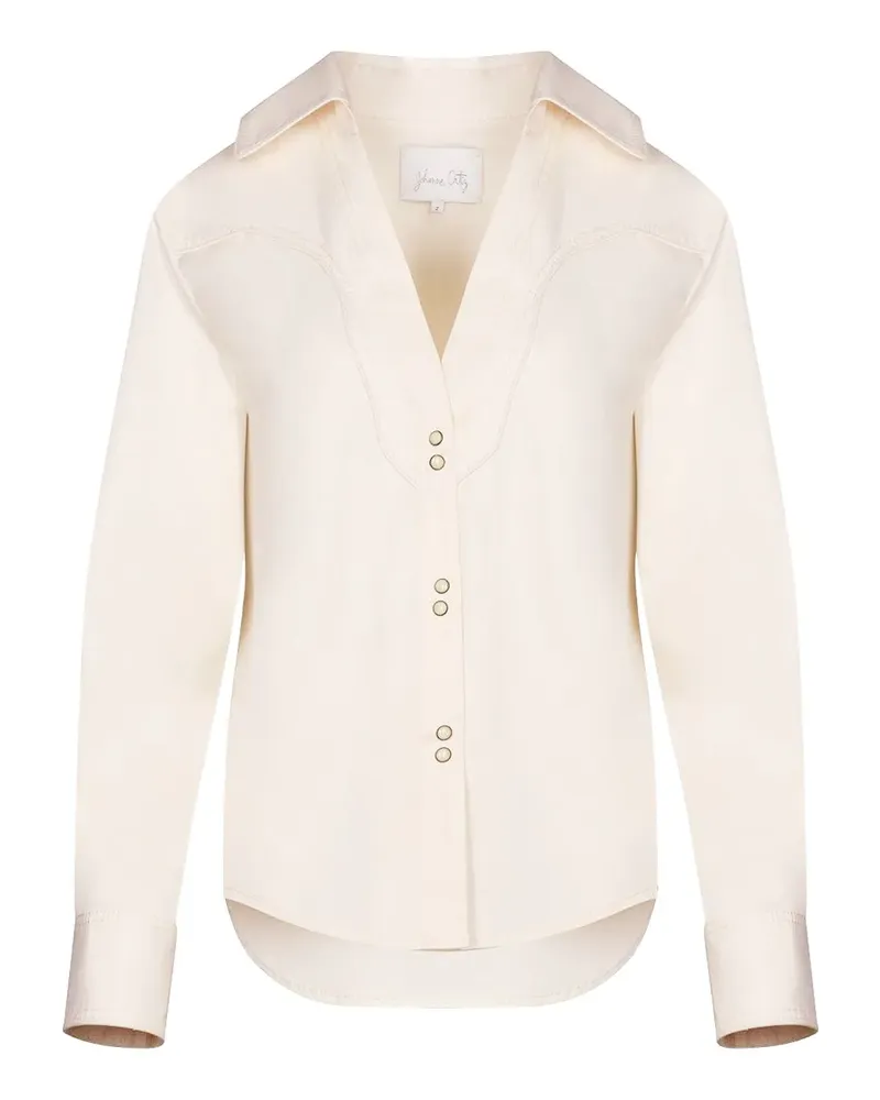 Johanna Ortiz cotton-poplin shirt - Nude Nude