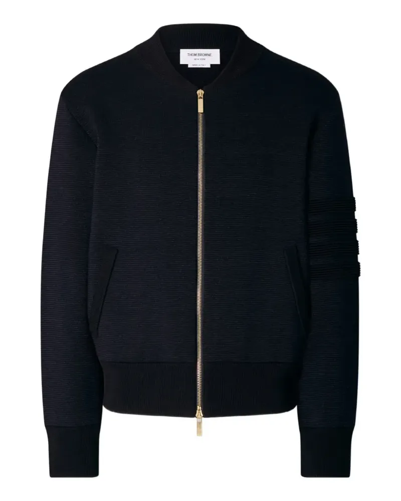 Thom Browne 4-Bar Ottoman Milano Bomberjacke - Blau Blau