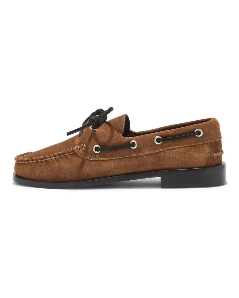 aeyde Harris lace-up loafers - Braun Braun