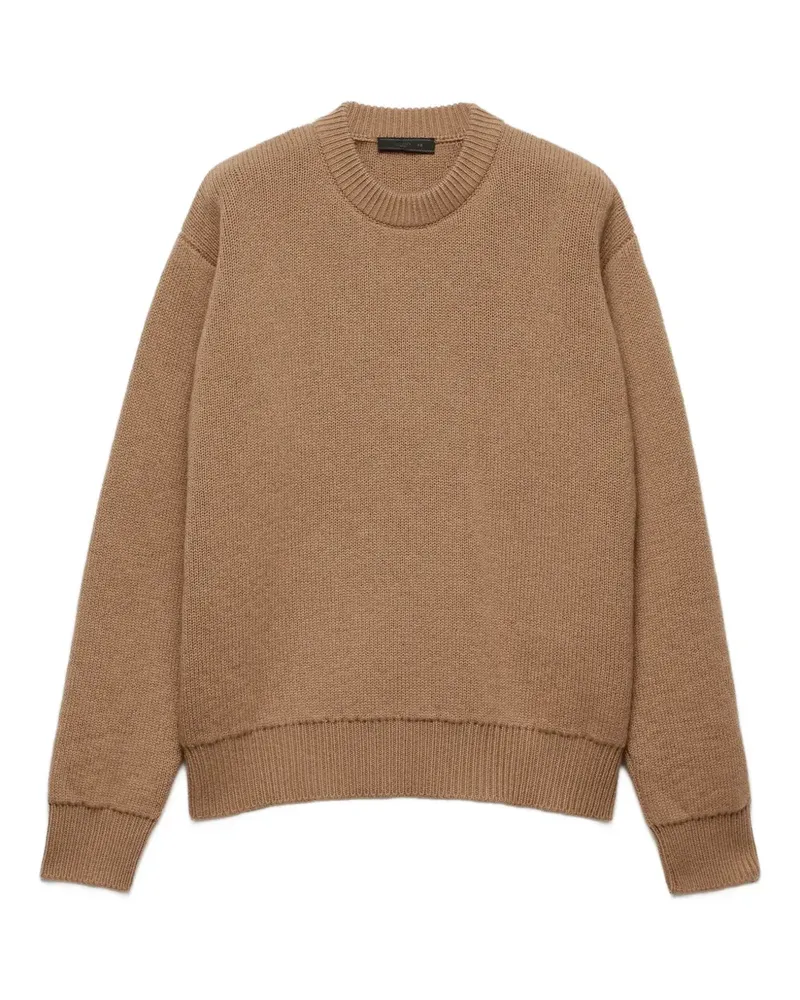 Prada Kaschmirpullover mit rundem Ausschnitt - Braun Braun
