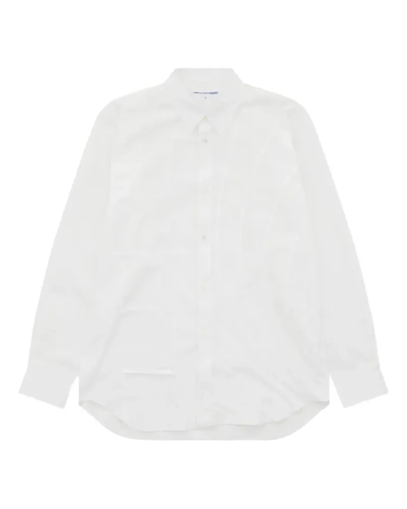 Comme des Garçons panelled shirt - Weiß Weiß
