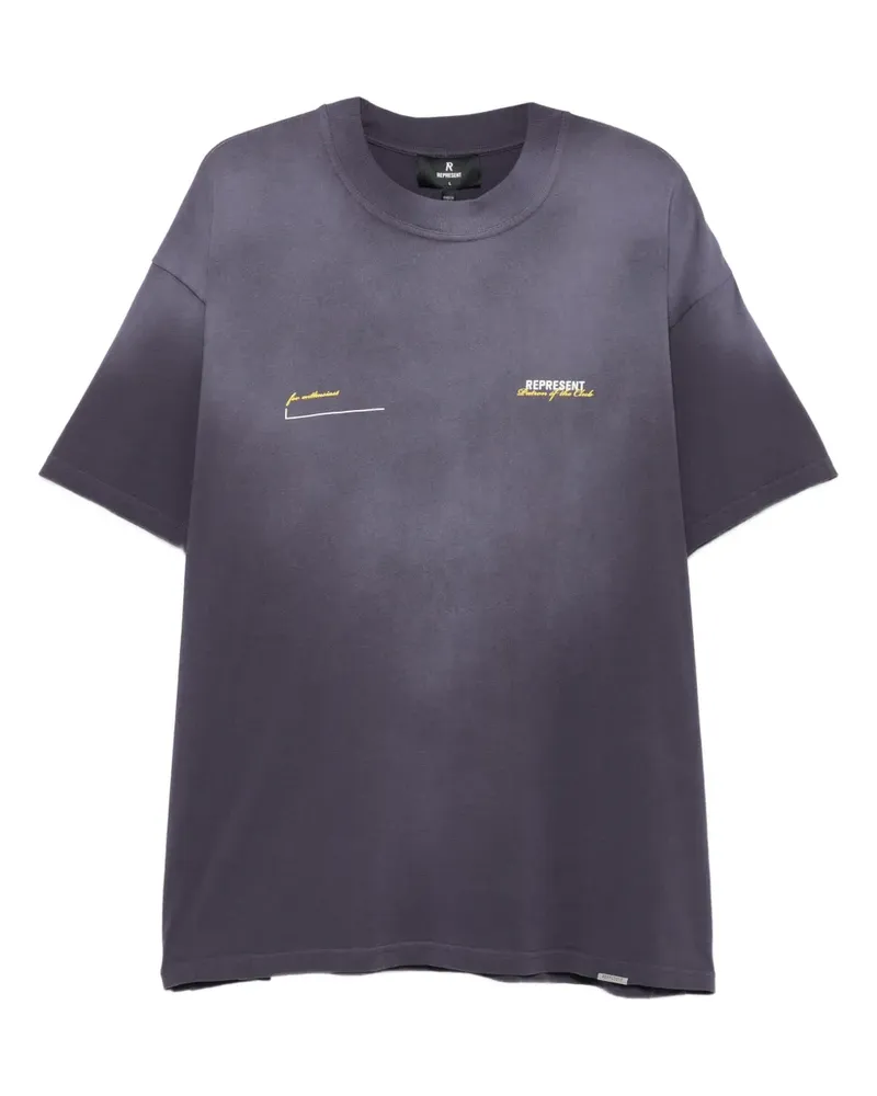 REPRESENT T-Shirt mit Logo-Print - Blau Blau