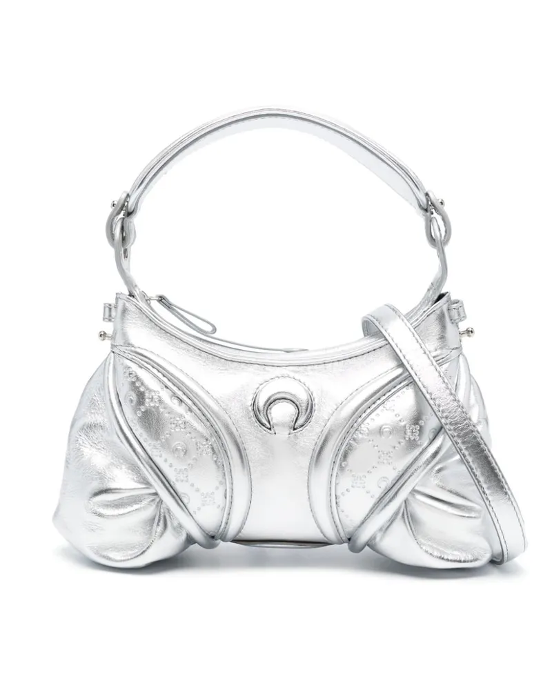 Marine Serre Mini Futura Handtasche - Silber Silber