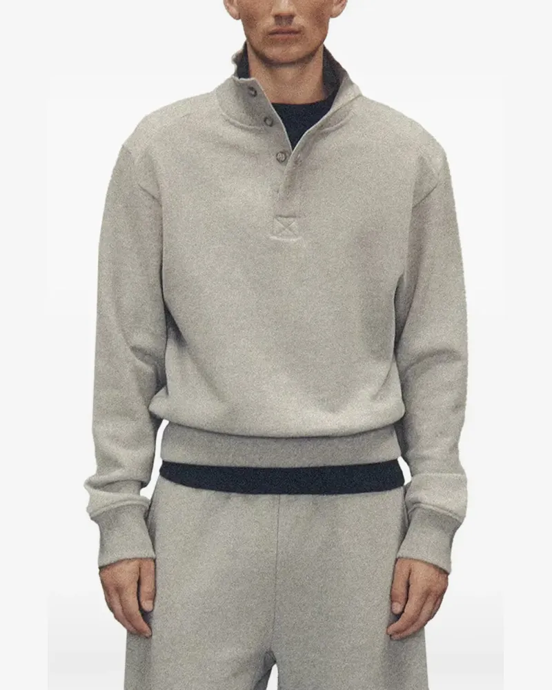Entire Studios Geknöpfter Pullover mit Stehkragen - Grau Grau