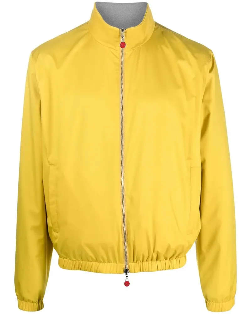 Kiton Bomberjacke mit Stehkragen - Gelb Gelb