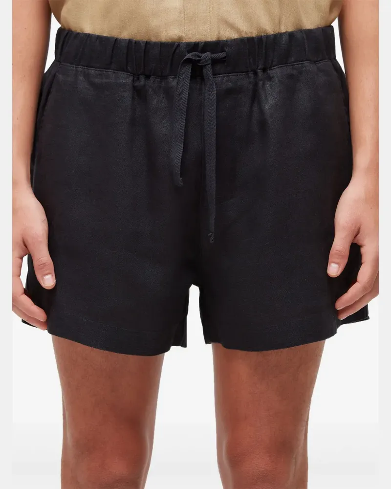 Osklen Shorts aus Leinen mit Kordelzug - Schwarz Schwarz