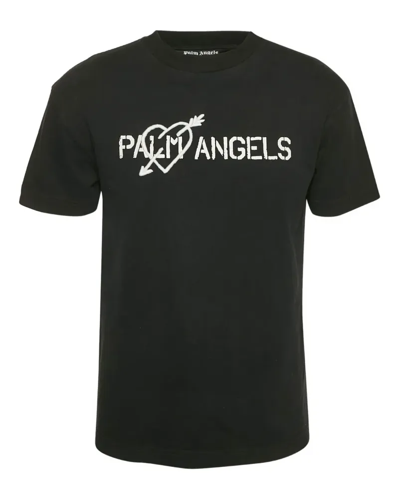Palm Angels Pre-owned T-Shirt mit Logo - Schwarz Schwarz