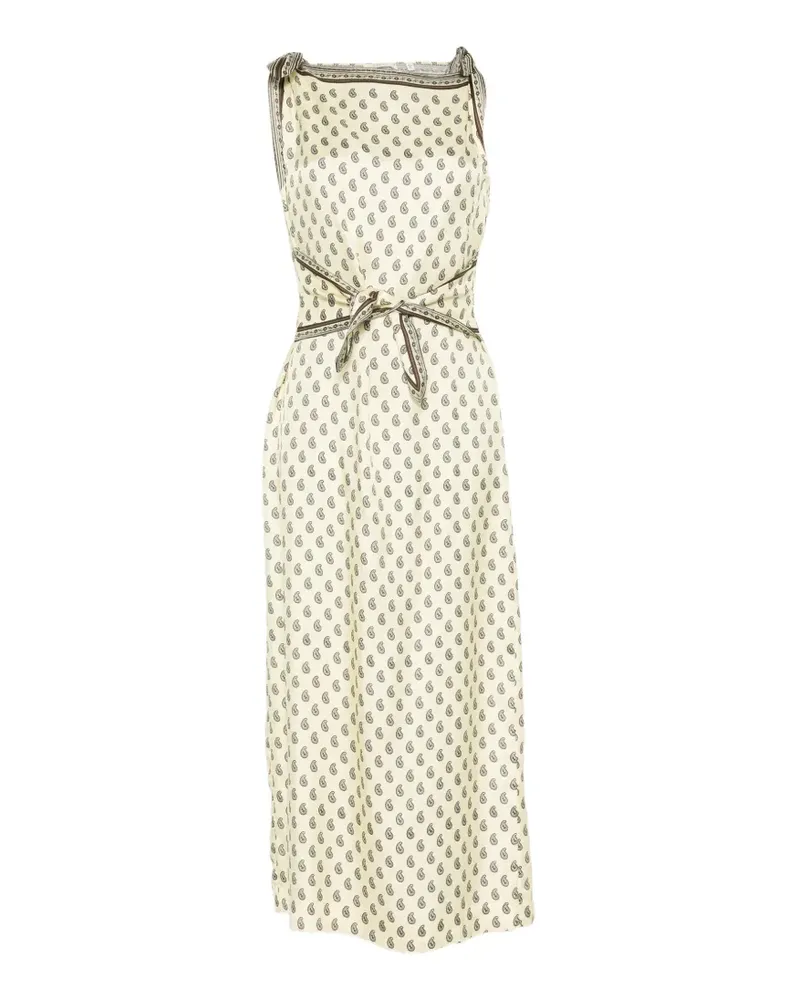 DÔEN paisley-pattern midi dress - Nude Nude