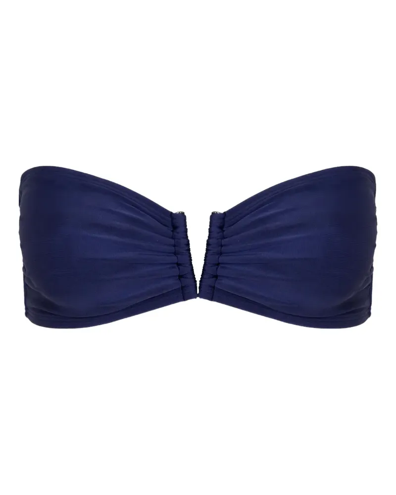 Lenny Niemeyer Bandeau-Bikinioberteil mit V-Ausschnitt - Blau Blau