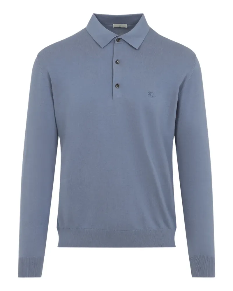 Etro buttoned polo shirt - Blau Blau