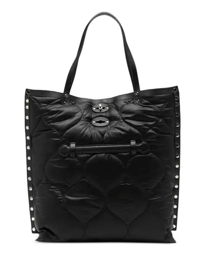 Zanellato Gesteppte A Spasso Lunaria Tote Bag - Schwarz Schwarz