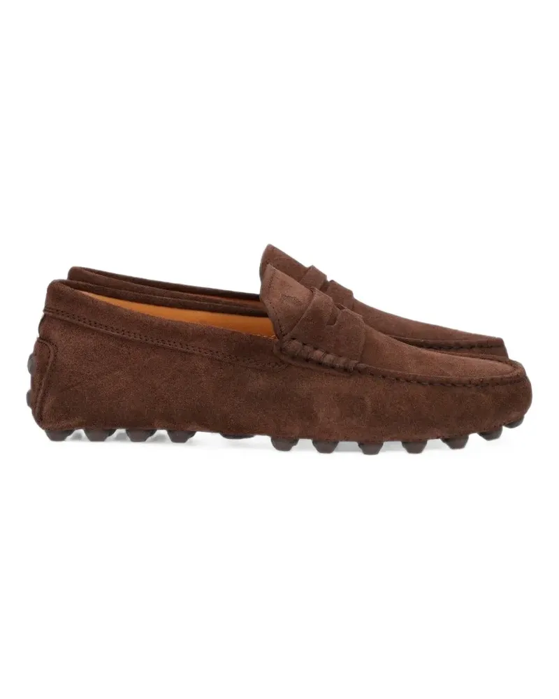 TOD'S Gommino Bubble loafers in suede - Braun Braun