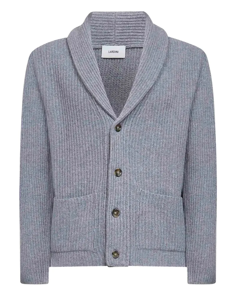 LARDINI Cardigan mit Schalkragen - Grau Grau