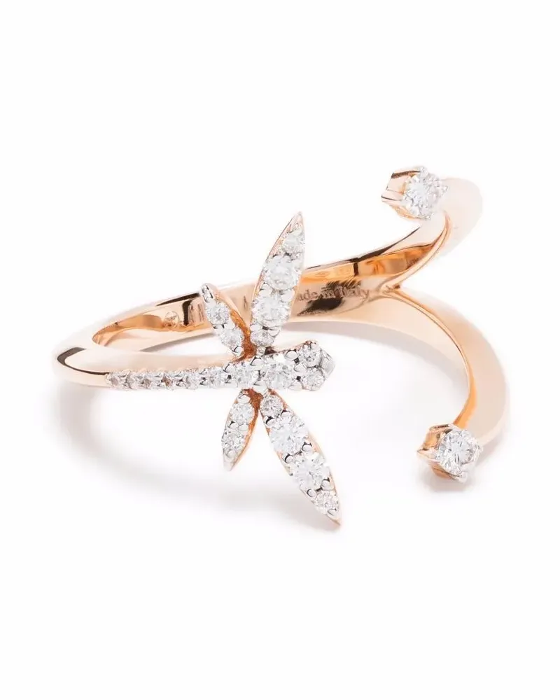 ANAPSARA 18kt Rotgoldring mit Diamanten - Rosa Rosa