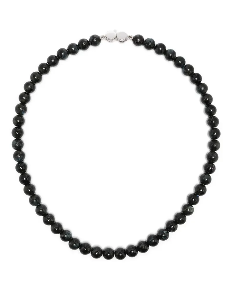 Tom Wood larvikite bead necklace - Silber Silber