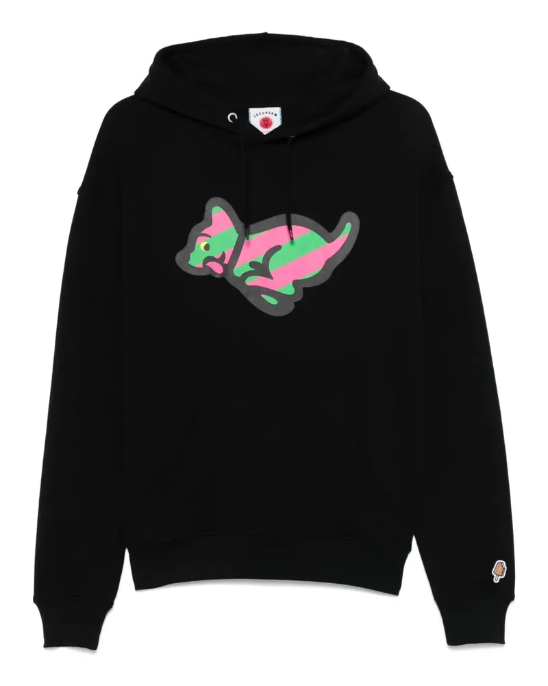 ICECREAM Running Puppy Hoodie - Schwarz Schwarz