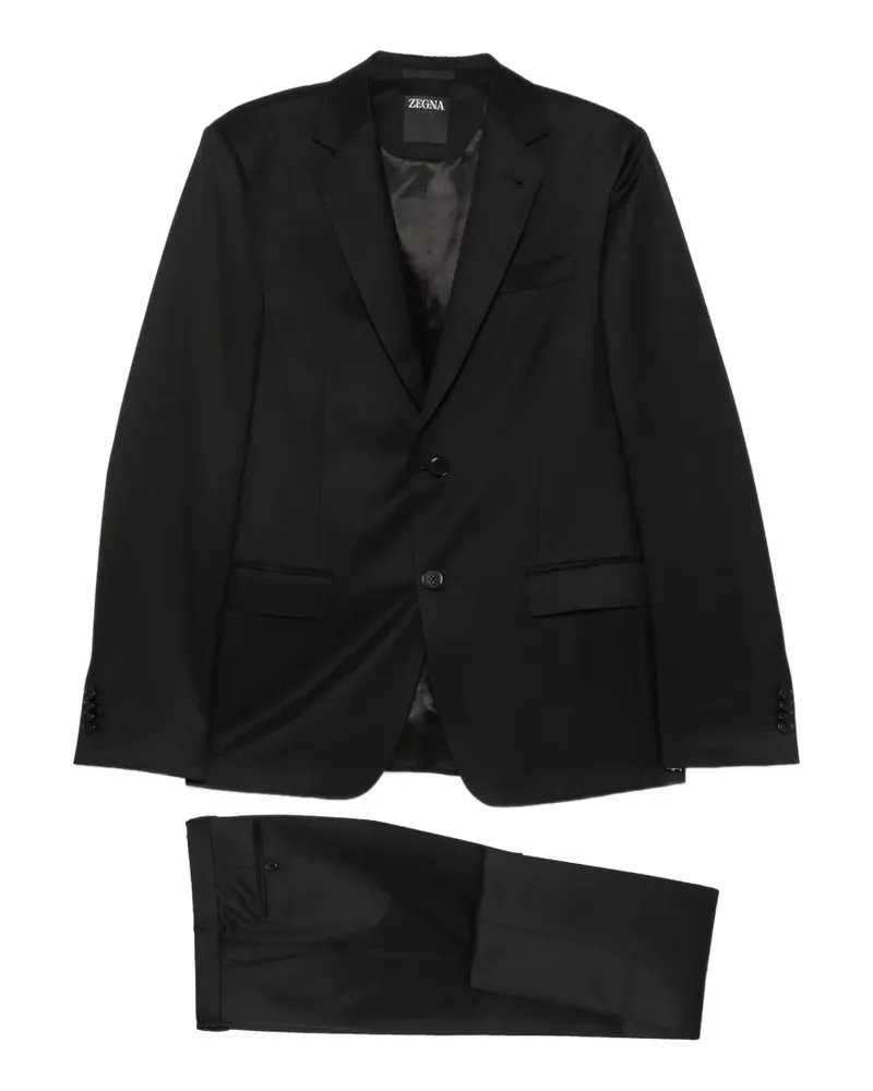 Ermenegildo Zegna Einreihiger Anzug - Schwarz Schwarz