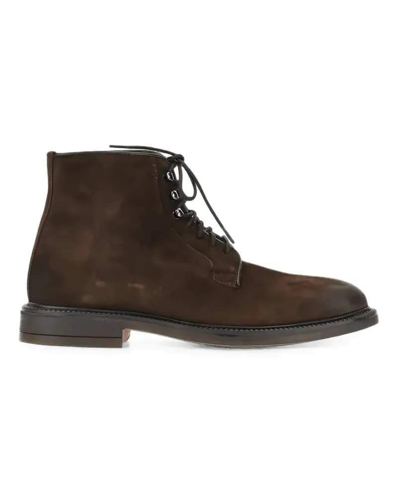 CALCE lace-up suede ankle boots - Braun Braun