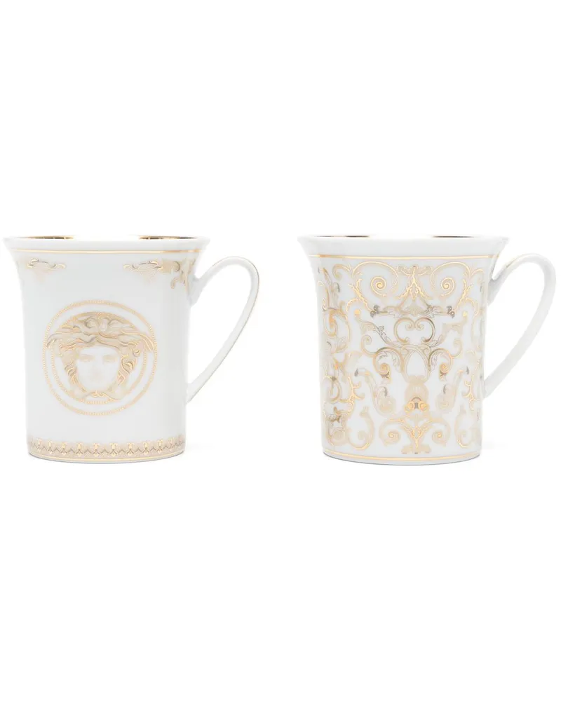 Versace Medusa Gala Tassen (2er-Set) - Weiß Weiß
