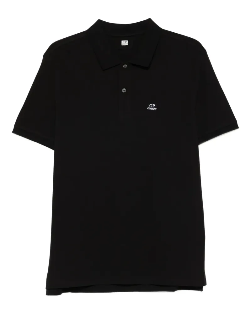 C.P. Company Poloshirt mit Logo - Schwarz Schwarz