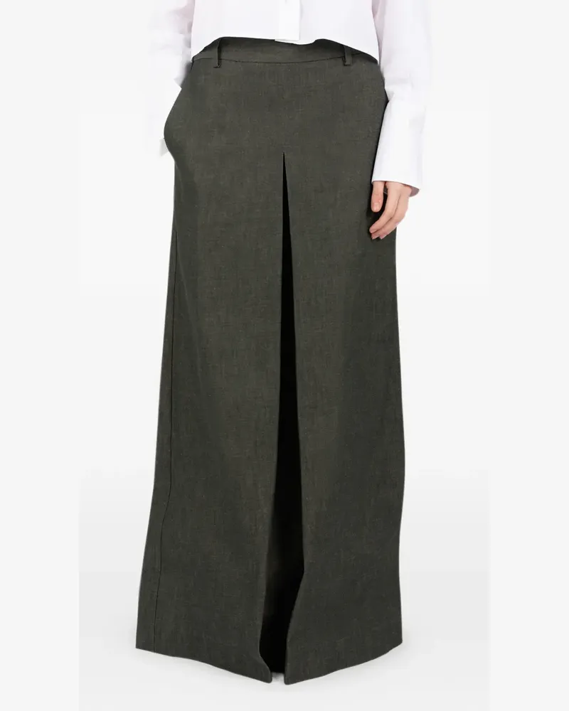 Société Anonyme Victoria front-slit maxi skirt - Grün Grün