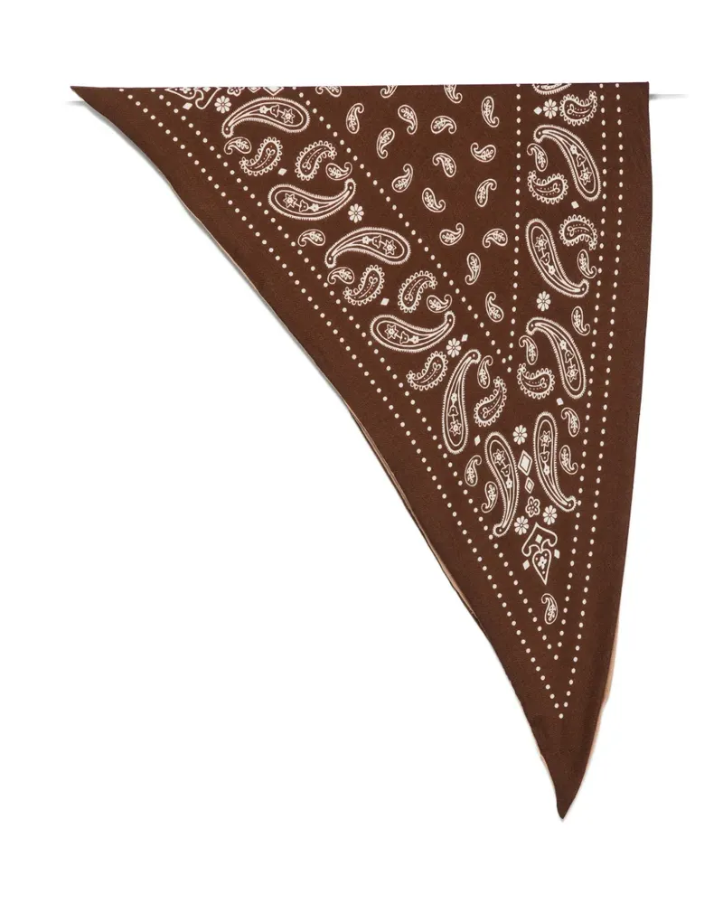 Destin paisley-print wool scarf - Braun Braun