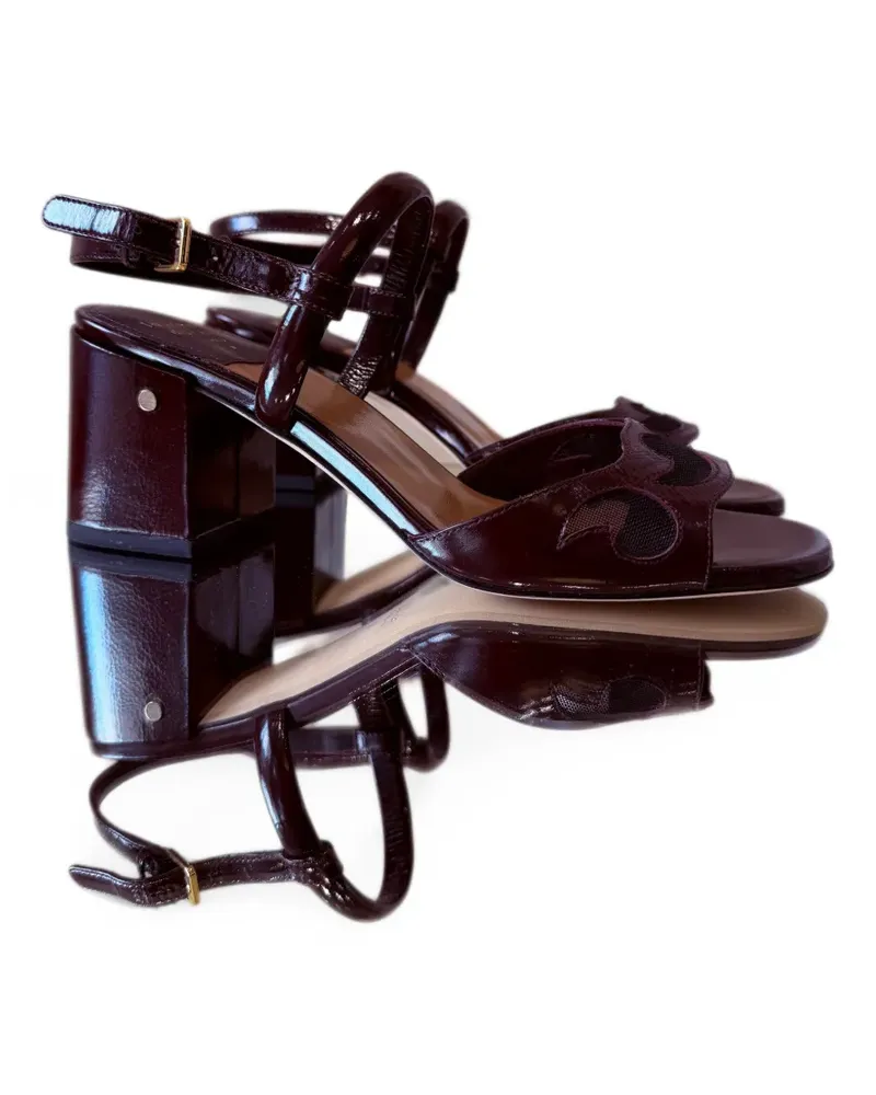 Laurence Dacade Ginger Sandalen mit Mesh-Einsatz - Rot Rot