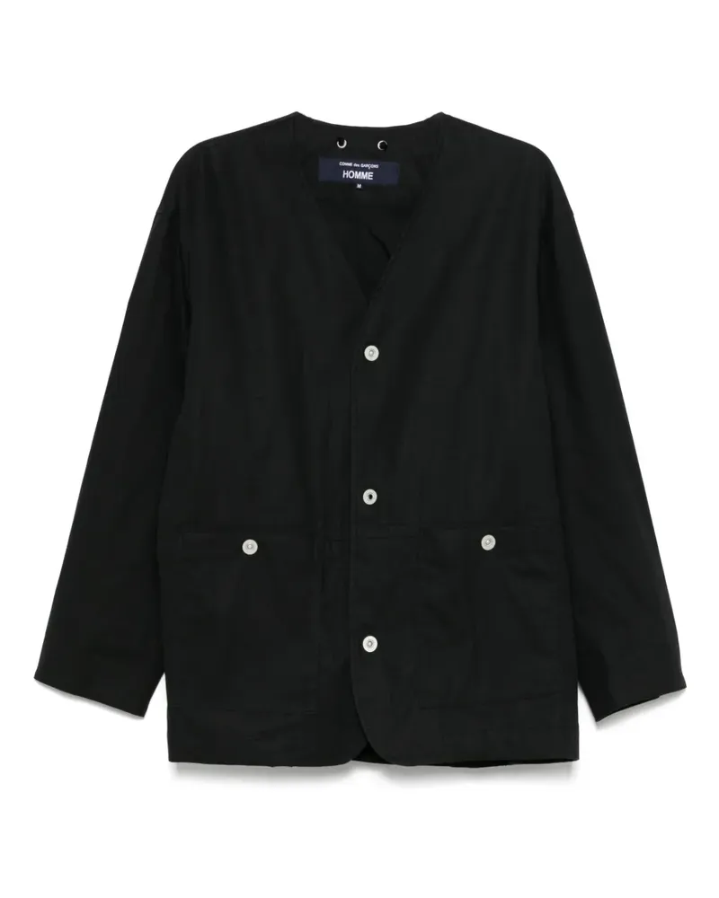 Comme des Garçons Jacke mit V-Ausschnitt - Schwarz Schwarz