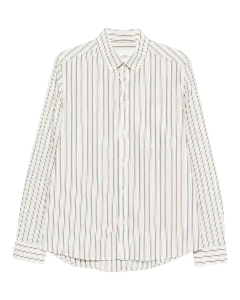 LES DEUX striped button-down Shirt - Weiß Weiß
