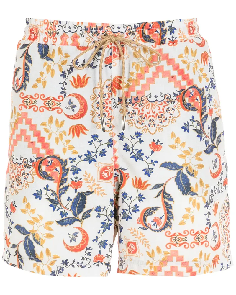 Lygia & Nanny Gil Badeshorts mit Paisley-Print - Nude Nude