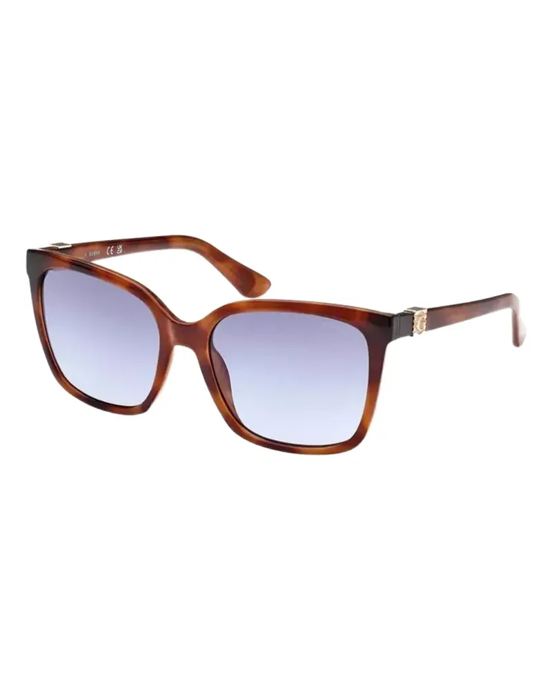 Guess tortoiseshell-effect square-frame sunglasses - Braun Braun