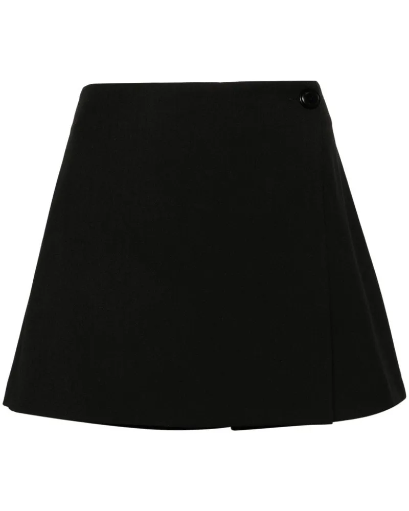 Twin-Set Gewickelte Shorts - Schwarz Schwarz