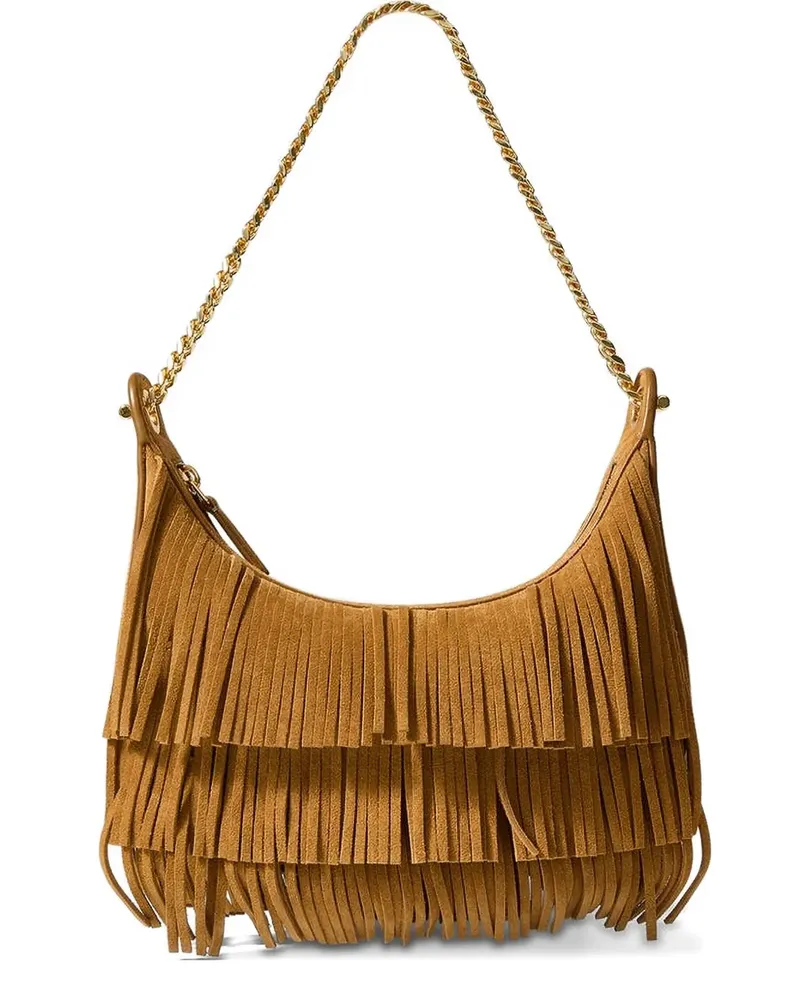 Veronica Beard Fortune fringed shoulder bag - Braun Braun