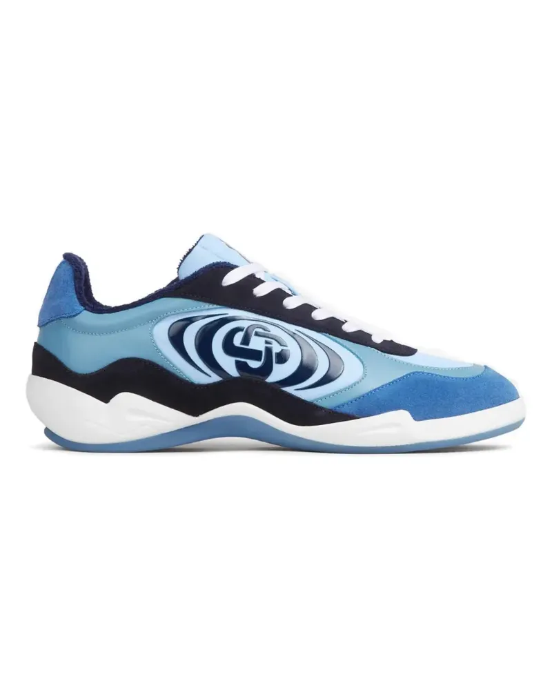 Casablanca Paris logo-detail leather sneakers - Blau Blau