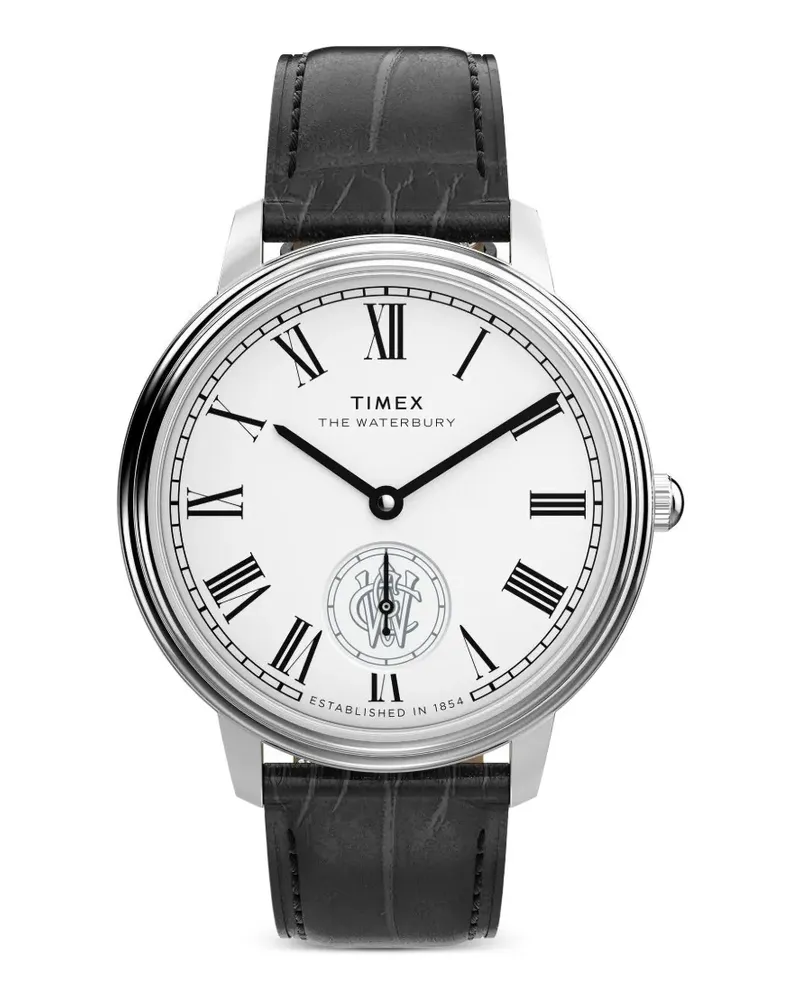 Timex 39mm Waterbury Metropolitan Sub-Second watch - Weiß Weiß