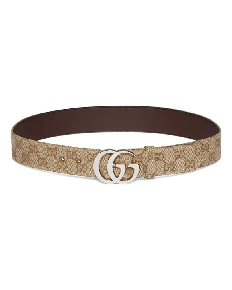 Gucci Flacher Gürtel mit GG - Nude Nude