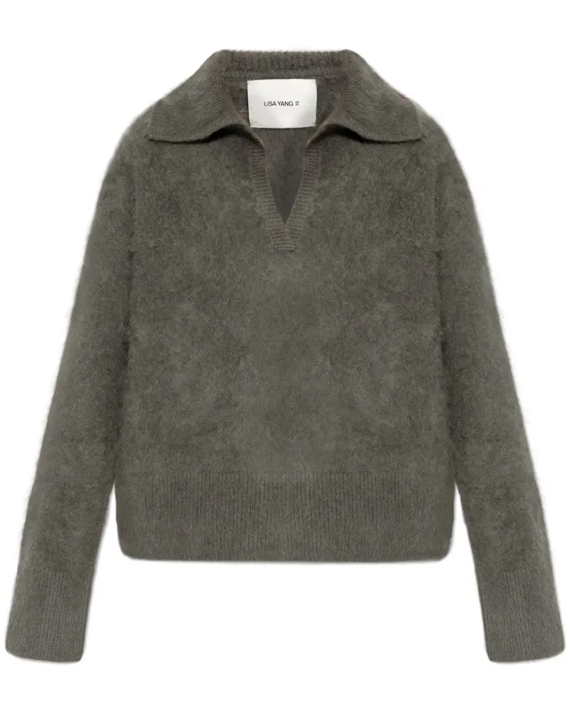 Lisa Yang Pullover mit gebürstetem Effekt - Grau Grau