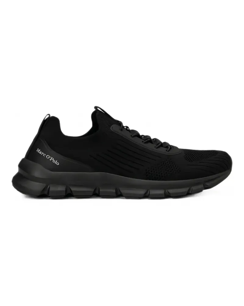 Marc O'Polo Gestrickte Sneakers mit Einsatz - Schwarz Schwarz