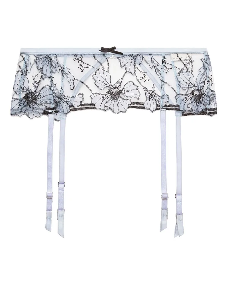 Fleur Du Mal Harper Strumpfhalter - Blau Blau