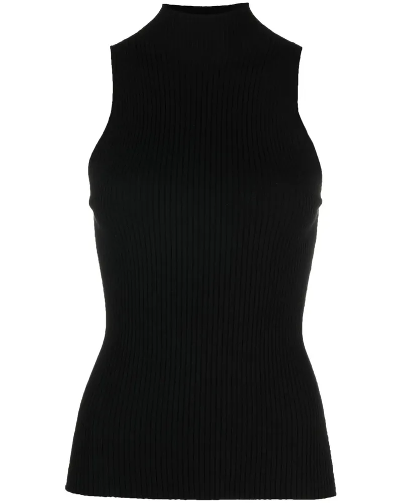 Twin-Set Oberteil mit Stehkragen - Schwarz Schwarz