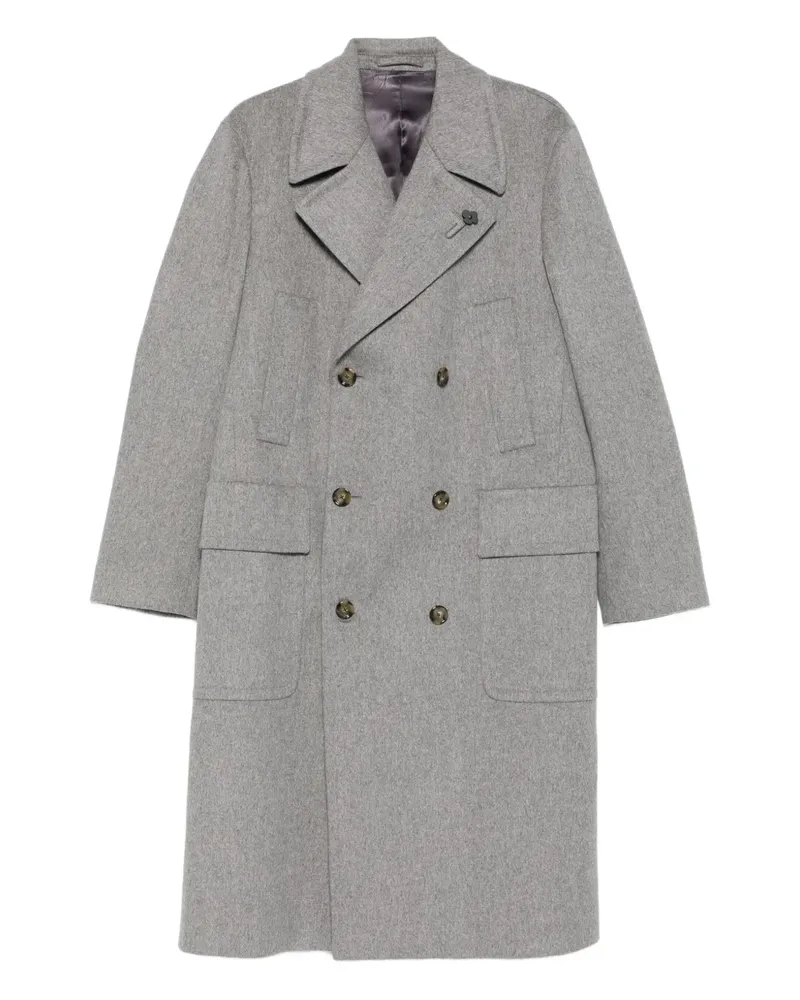LARDINI Doppelreihiger Mantel - Grau Grau