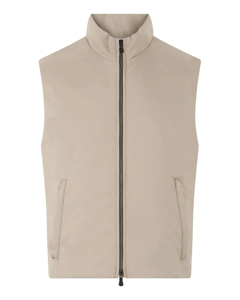 Fedeli high-neck zip-up gilet - Nude Nude