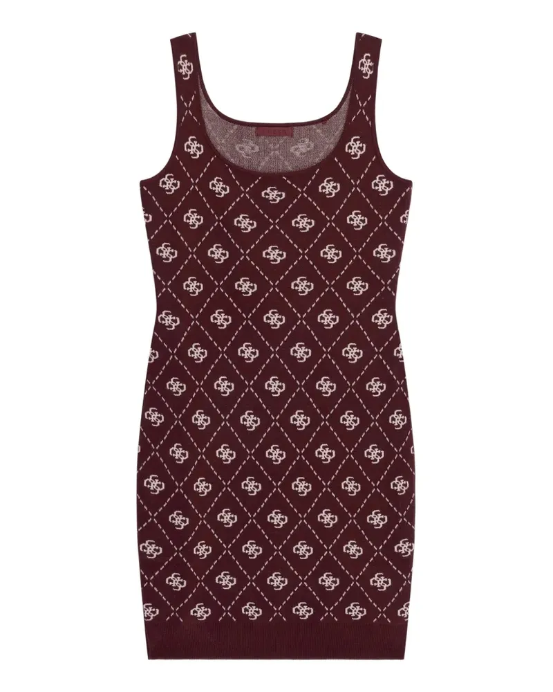 Guess Minikleid aus Wollgemisch mit G-Logo - Violett Violett
