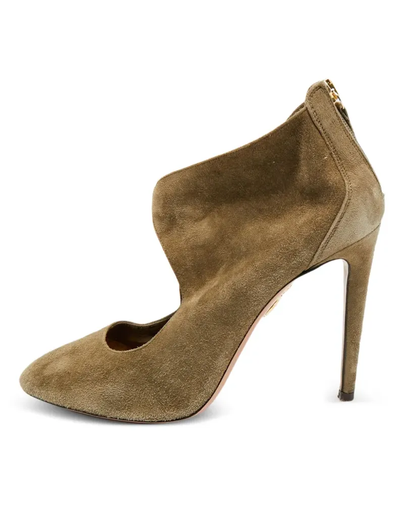 Aquazzura Stiefeletten aus Wildleder - Braun Braun