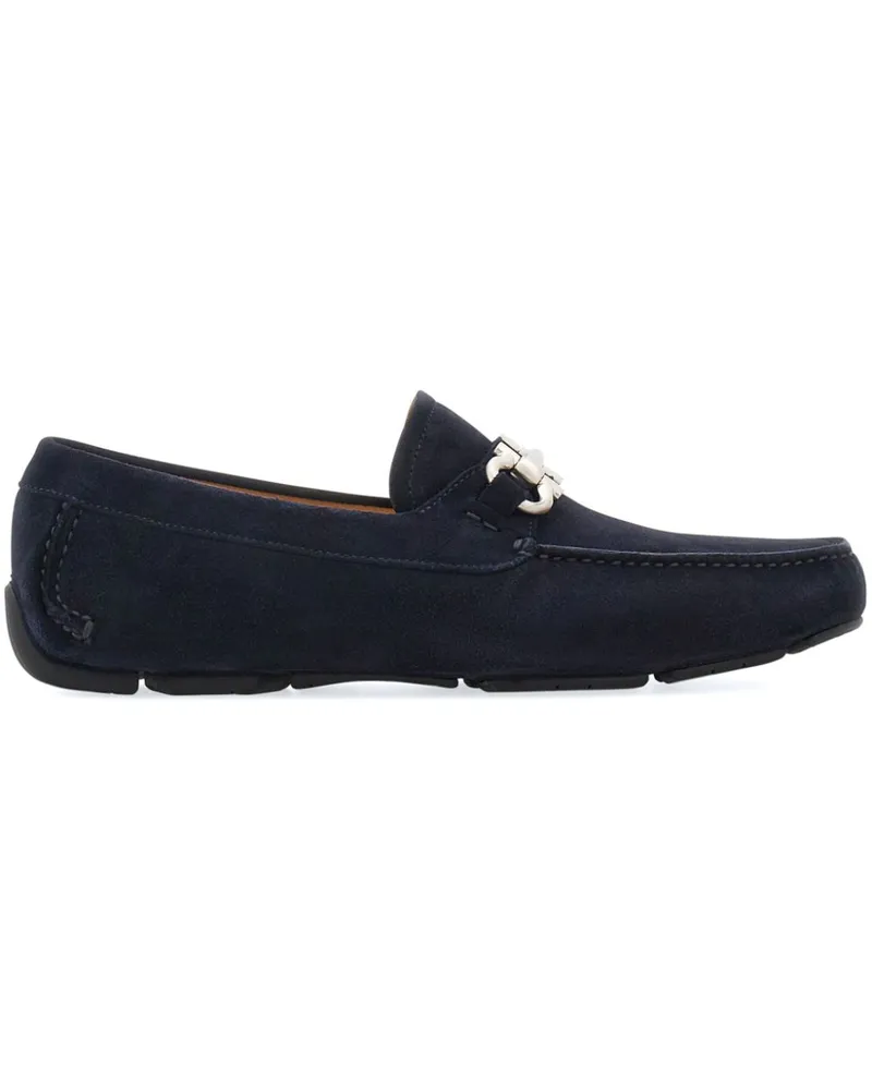 Ferragamo Gancini Loafer aus Wildleder - Blau Blau