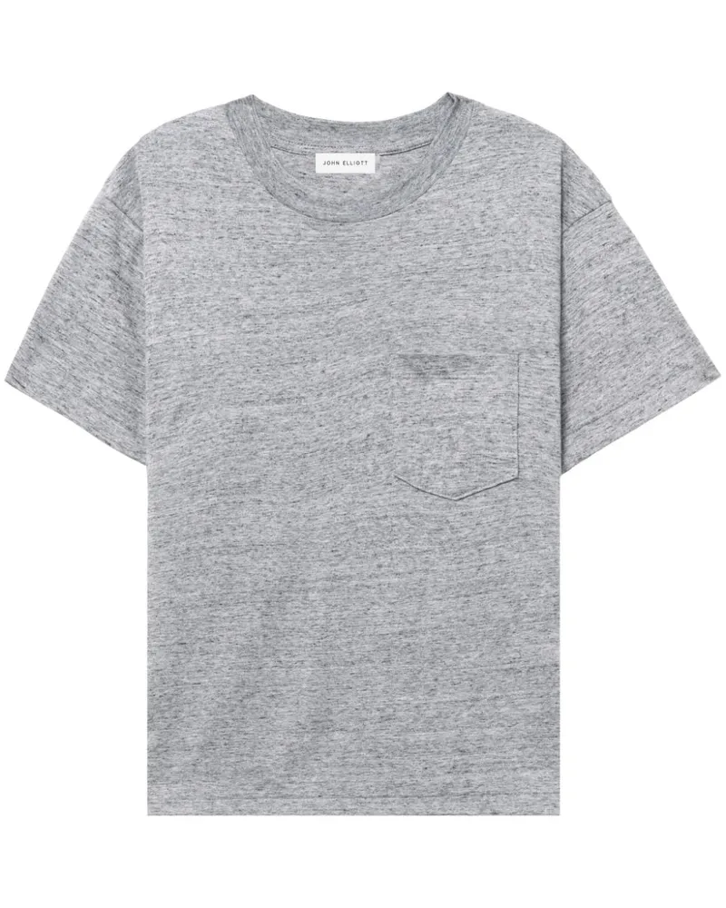 John Elliott + Co Meliertes T-Shirt Grau