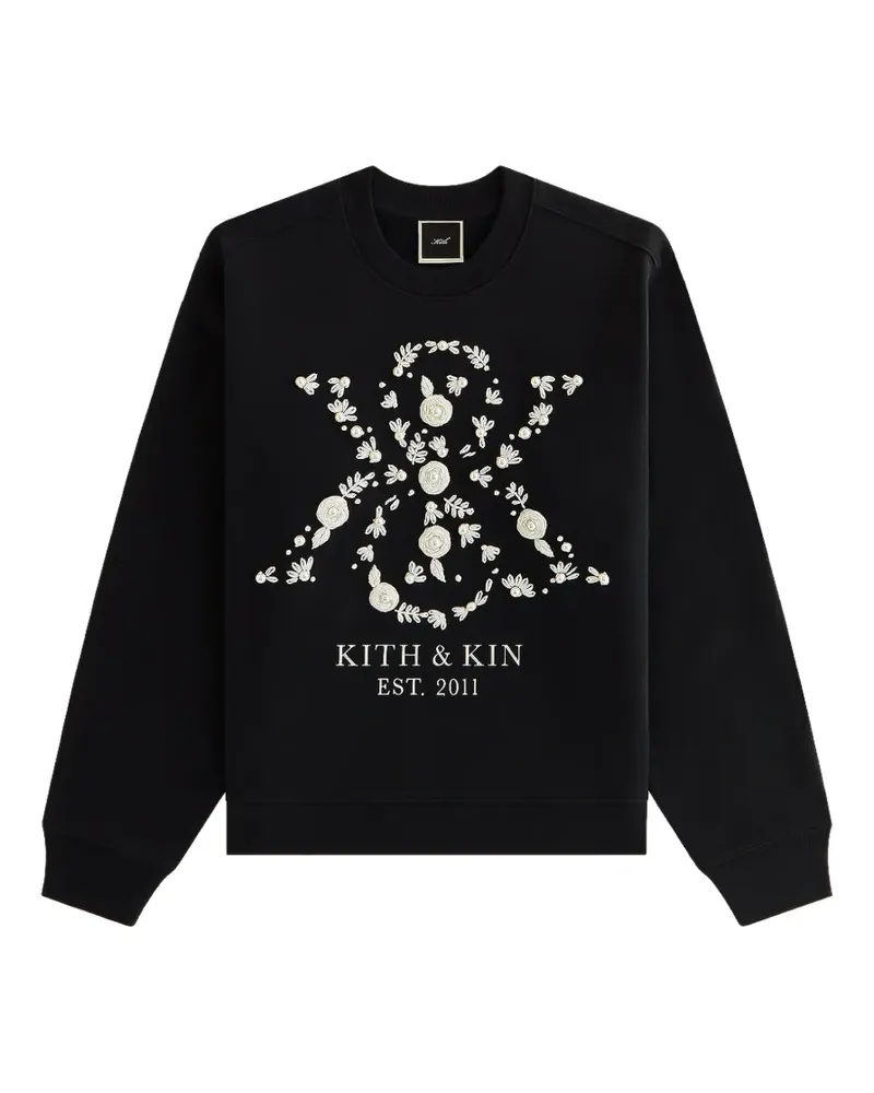 KITH Ashwin Pearl Crest sweatshirt - Schwarz Schwarz