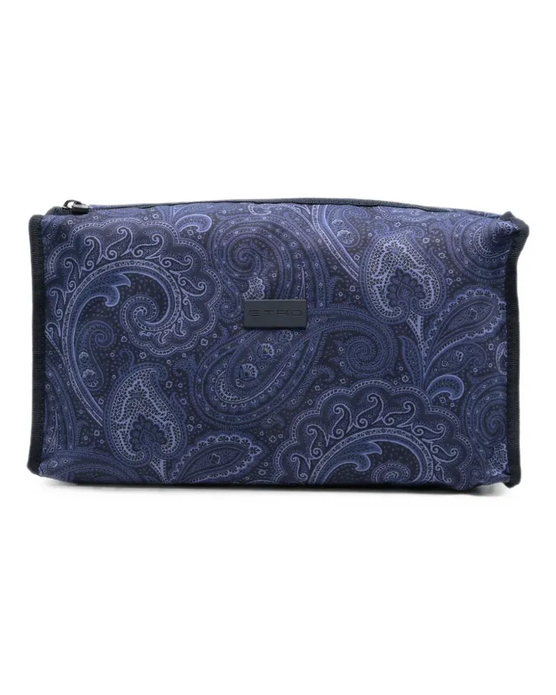 Etro paisley wash bag - Blau Blau